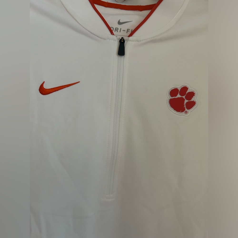 For the Clemson fan!  Great quarter-zip dri-fit pullover.